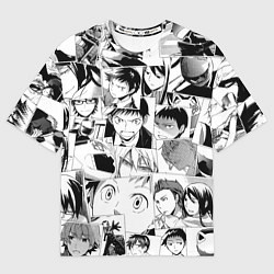 Мужская футболка оверсайз Durarara pattern