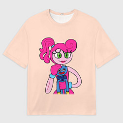 Мужская футболка оверсайз POPPY PLAYTIME - Mommy long legs and Haggy Waggy