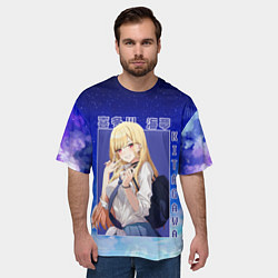 Футболка оверсайз мужская Marin Kitagawa: Heaven Art, цвет: 3D-принт — фото 2