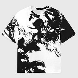 Мужская футболка оверсайз Чернильные брызги