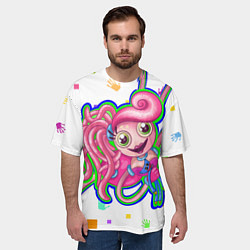 Футболка оверсайз мужская Мама длинные ноги, цвет: 3D-принт — фото 2