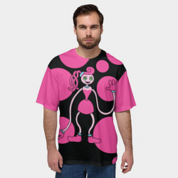 Футболка оверсайз мужская Mommy Long Legs Мама длинные ноги, цвет: 3D-принт — фото 2