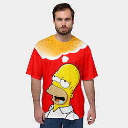 Футболка оверсайз мужская Homer dream, цвет: 3D-принт — фото 2