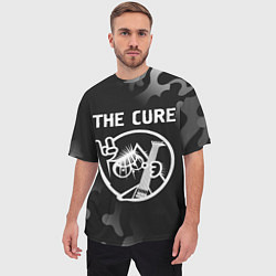 Футболка оверсайз мужская The Cure КОТ Камуфляж, цвет: 3D-принт — фото 2