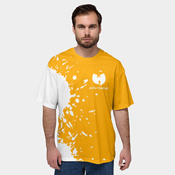 Футболка оверсайз мужская Wu-tang clan маленькое лого, цвет: 3D-принт — фото 2
