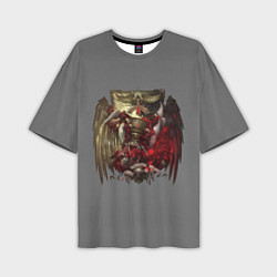 Мужская футболка оверсайз Blood Angels symbol