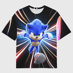 Мужская футболка оверсайз Speed Sonic