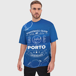 Футболка оверсайз мужская Porto - Football Club Number 1, цвет: 3D-принт — фото 2