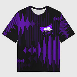 Футболка оверсайз мужская PurpleMini Huggy WuggyPoppy Playtime, цвет: 3D-принт