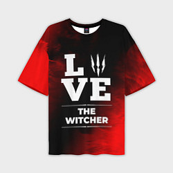 Мужская футболка оверсайз The Witcher Love Классика
