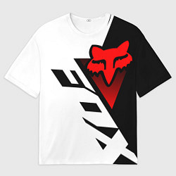Футболка оверсайз мужская MOTO FOX - Мотокросс, цвет: 3D-принт