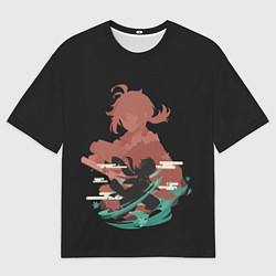 Футболка оверсайз мужская KAZUHA GENSHIN IMPACT, цвет: 3D-принт