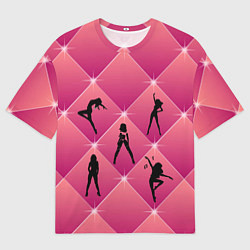 Мужская футболка оверсайз Веселый Танцующий Счастливый