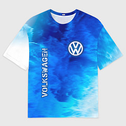 Футболка оверсайз мужская VOLKSWAGEN Volkswagen Пламя, цвет: 3D-принт