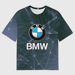 Футболка оверсайз мужская БМВ - BMW Абстракция, цвет: 3D-принт