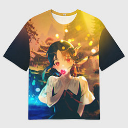 Мужская футболка оверсайз В ЛЮБВИ КАК НА ВОЙНЕ КАГУЯ СИНОМИЯ