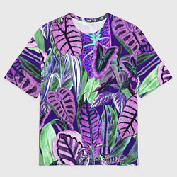 Футболка оверсайз мужская Цветы Яркие Тропики, цвет: 3D-принт