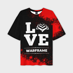 Мужская футболка оверсайз Warframe Love Классика