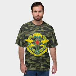 Футболка оверсайз мужская ВДВ КАМУФЛЯЖ ДЕСАНТ, цвет: 3D-принт — фото 2