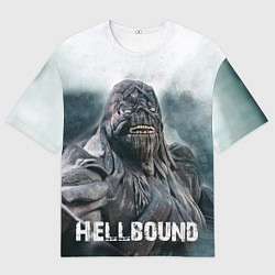 Футболка оверсайз мужская Hellbound - Зов ада монстр, цвет: 3D-принт