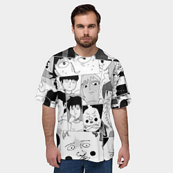 Футболка оверсайз мужская Моб психо 100 паттерн, цвет: 3D-принт — фото 2
