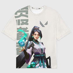 Футболка оверсайз мужская SAGE VALORANT, цвет: 3D-принт