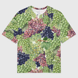Мужская футболка оверсайз Кисти Винограда