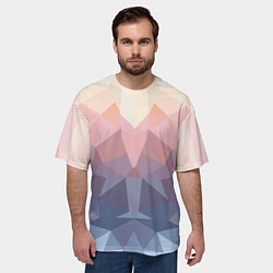Футболка оверсайз мужская Полигональная свежесть 2022, цвет: 3D-принт — фото 2