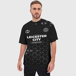 Футболка оверсайз мужская Leicester City Champions Uniform, цвет: 3D-принт — фото 2