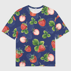 Футболка оверсайз мужская Сладкая Клубника, цвет: 3D-принт