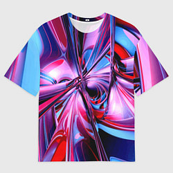 Футболка оверсайз мужская Авангардная футуристическая композиция Абстракция, цвет: 3D-принт