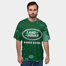Футболка оверсайз мужская РЭНДЖ РОВЕР Краска, цвет: 3D-принт — фото 2