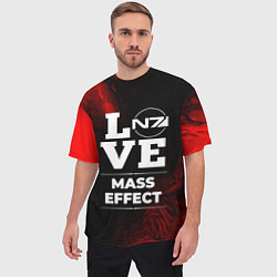 Футболка оверсайз мужская Mass Effect Love Классика, цвет: 3D-принт — фото 2