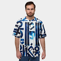 Футболка оверсайз мужская Ancient calligraphy, цвет: 3D-принт — фото 2