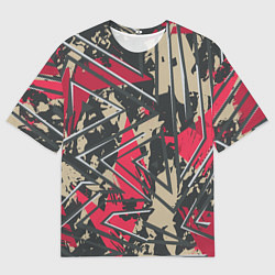Футболка оверсайз мужская Камуфляжный паттерн, цвет: 3D-принт