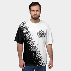 Футболка оверсайз мужская RUSSIAN EMPIRE - ГЕРБ Спрей, цвет: 3D-принт — фото 2