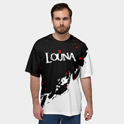 Футболка оверсайз мужская Louna band - лоуна, цвет: 3D-принт — фото 2