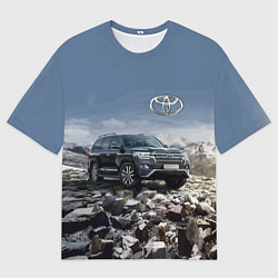 Мужская футболка оверсайз Toyota Land Cruiser 200 V8