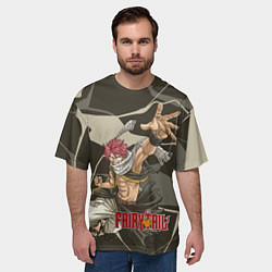 Футболка оверсайз мужская Хвост Феи - Нацу Драгнил, цвет: 3D-принт — фото 2