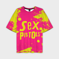 Мужская футболка оверсайз Sex Pistols Yellow Logo