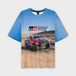 Футболка оверсайз мужская Toyota Gazoo Racing Rally Desert Competition Ралли, цвет: 3D-принт