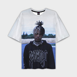 Футболка оверсайз мужская XXXTentacion in a revenge hoodie, цвет: 3D-принт