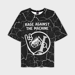 Мужская футболка оверсайз Rage Against The Machine КОТ Трещины