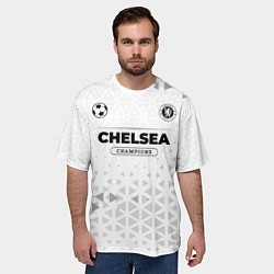 Футболка оверсайз мужская Chelsea Champions Униформа, цвет: 3D-принт — фото 2