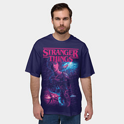 Футболка оверсайз мужская Stranger Things Очень странные дела, цвет: 3D-принт — фото 2