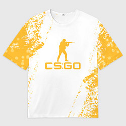 Футболка оверсайз мужская Cs go КРАСКА, цвет: 3D-принт