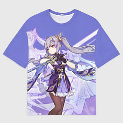 Мужская футболка оверсайз Keqing Genshin Impact