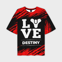 Мужская футболка оверсайз Destiny Love Классика