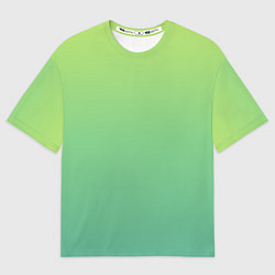 Мужская футболка оверсайз Shades of Green GRADIENT