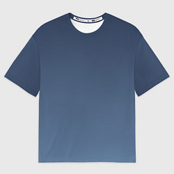 Мужская футболка оверсайз Gradient Dark Blue